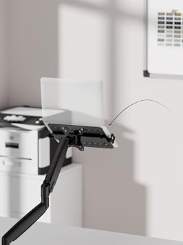 Vertical Laptop Holder Stand Attachable to Monitor Arm| 12” – 18” Break | 9 kg Carrying Capacity