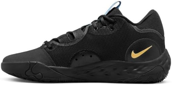 Nike PG 6 Paul George Men's Basketball Shoes, Black/Metallic Gold