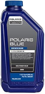 Polaris Snowmobile Blue Synthetic Blend 2-Cycle Oil, 2-Stroke Engines
