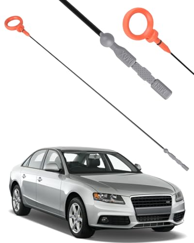 ECCPP Engine Oil Level Dipstick Replacement 2006-2008 for Audi A4 2005-2009 for Audi A4 Quattro 2006-2009 for Audi A6 2005-2008 for Audi A6 Quattro Fluid Indicator Oil Dip Stick 06E115611E