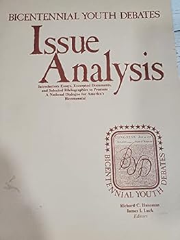 Paperback Bicentennial Youth Debates Issue Analysis. Book