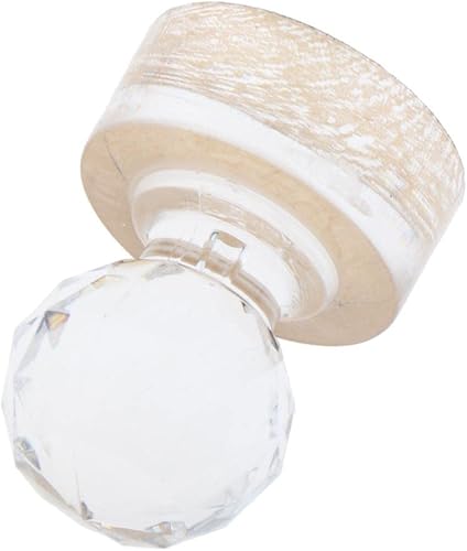 Miniatura 9 de Sello de prensa de polvo de vidrio, herramienta de reparación de sombra de ojos, suministro de maquillaje, sellos de cera - transparente, 1.2x0.9 in