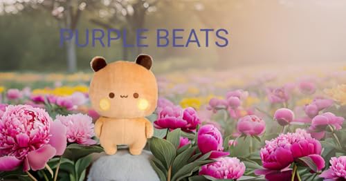 Image of Purple Beats Dudu 25-30cm Brown Plush Toy for Kids - Adorable Cuddly Companion (Brown)