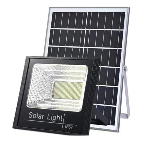 HYZHANHONG Foco Solar de 2000 W para Exteriores, Impermeable, 20000 mAh, con Control Remoto y Cable de 5 m. Iluminación crepuscular para Exteriores. Ideal para Calles y Casas.