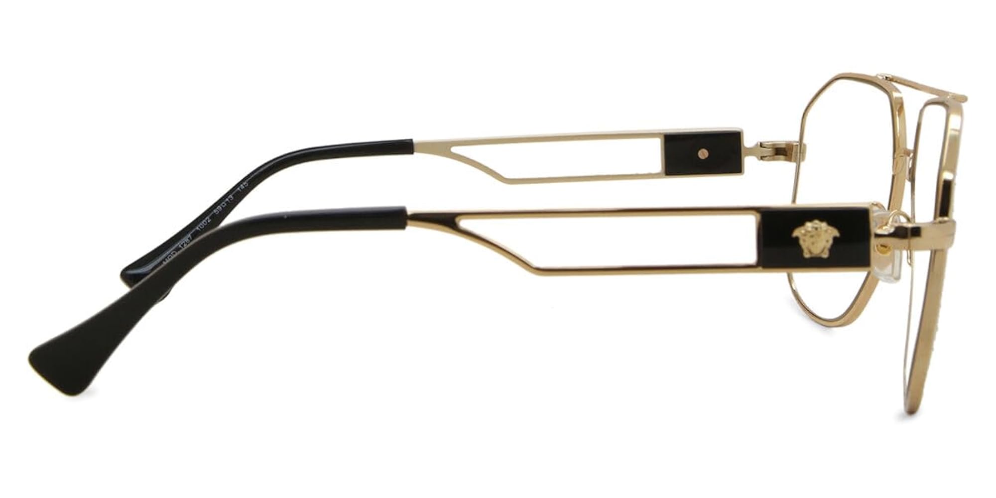 Versace Eyeglasses VE 1287 1002 Gold at Amazon Men's