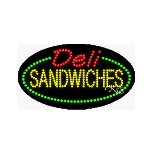Deli Sandwiches LED Business Sign 15" Tall x 27" Wide x 1" Deep