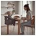 hauck Fix N Sit, Grau - Faltbarer Baby Tischsitz für Kinder ab 6 Monaten bis 15 kg, Einfache Befestigung an der Tischplatte, mit 5-Punkt-Gurt & Aufbewahrungsfach, Leicht & Tragbar, 37 x 42 x 32 cm