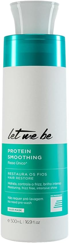 Let Me Be Hair Keratin Treatment: Brazilian Protein Smoothing, Moisturizing, Frizz-Free, & Intensive Shine in a Single Step. Effective 500ml/16.91oz for Straight, Lustrous Hair