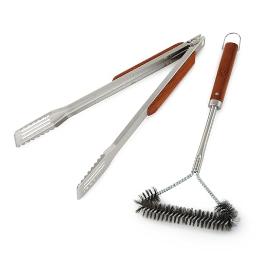 Set de 2 piezas para BBQ de acero inoxidable miniatura 2