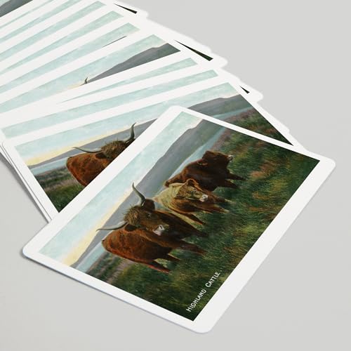 Baraja Póker Vista Ganado Highland Escocia 52 Cartas miniatura 5