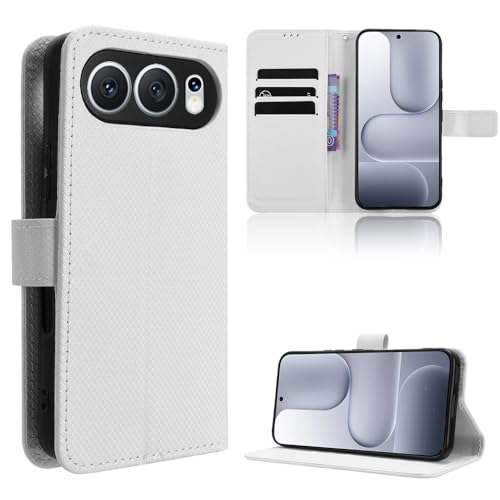 �X�}�z�P�[�X �Ή��@�� for Realme 16 5G PU���U�[�� �t���b�v�X�^���h�t�� �E�H���b�g�^ �J�[�h�X���b�g�t�� �}�O�l�b�g�J�� �X�}�z�P�[�X White