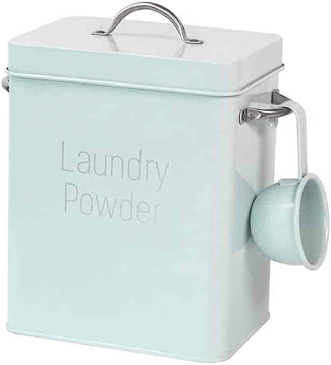 Kitchen Storage Canister Square Metal Storage Jar Portable Food Storage Container with Spoon Storage Tank