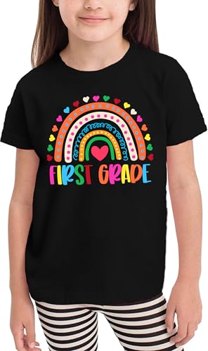 Kindergarten Teacher Shirts for Women Kindergarten Rainbow Graphic T-Shirt Inspirational Teaching Gift Tops2