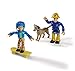 Produktbild Simba 109252515 - Feuerwehrmann Sam Figuren Set, Doppelpack mit Tier, Figur 7,5cm, beweglich, mit Zubehör, 4-Fach Sortiert, es Wird nur EIN Artikel geliefert, ab 3 Jahren