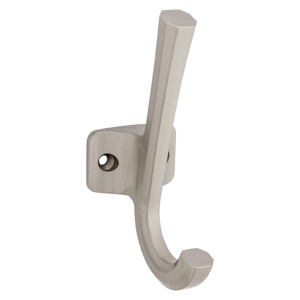 Patère d'angle Powell N337-913, finition raffinée nickel brossé