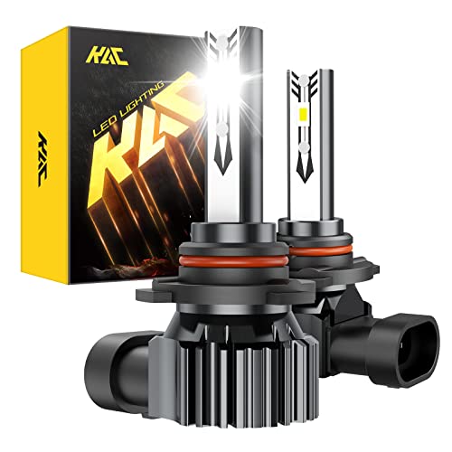 Kac 9005 Led Bulbs, 9005/Hb3 Led Headlight Bulbs 1:1 Size Plug And Play 300% Brightest High And Low Beam 6500K Cool White Led Car Lights, Led Head Light Bulb Halogen Replacements, Pack Of 2 #TOP8