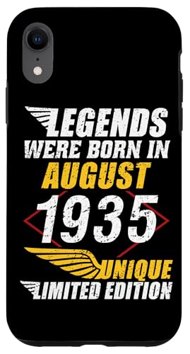 Carcasa para iPhone XR Cumpleaños Agosto 1935 Edición Limitada Regalo Legend