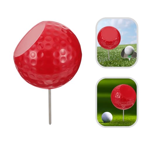 Marqueur de tee de golf rouge rigide accessoire de haute stabilité