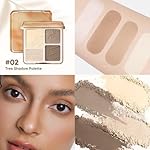JUDYDOLL Highlight & Contour Palette, All-in-One Matte Highlighter Contour Compact, stocking stuffers, Blendable Face Makeup for Beginners, for Warm Skin Tone (New Version 02 Tree Shadow Palette) - Image 5
