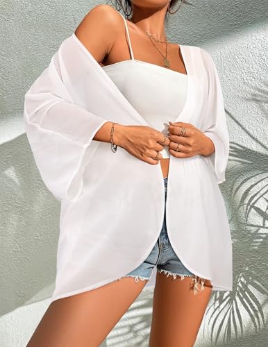 Image of BB&KK Women's Floral Kimono Summer Short Cover Ups Tops