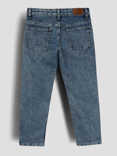 Image of Urbano Juniors Boy's Straight Fit Washed Denim Jeans Stretchable