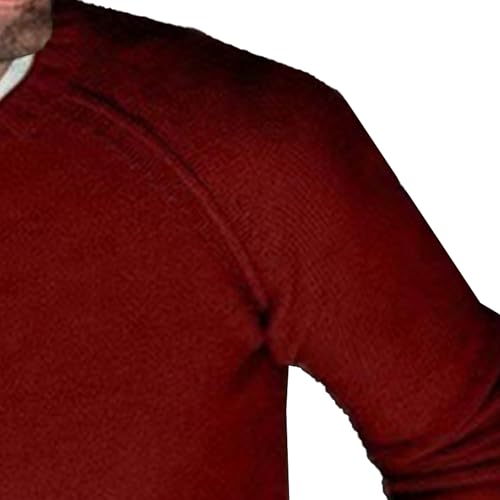 Men's O-Neck Ribbing Sweater Male Knit Pullover Casual Knit Outwear Winter Comfortable Knitted Sweaters Top for Men3