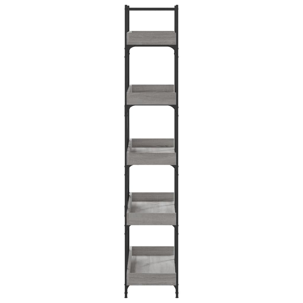 Generisch Bücherregal 5 Böden Grau Sonoma 100x33x180,5 cm Holzwerkstoff,Möbel,Regalsysteme,Bücherregale Bücherschränke-837700