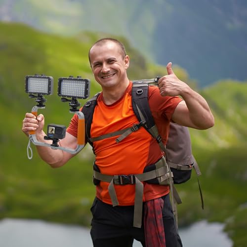 Suptig Platforma do nurkowania, kamera sportowa kompatybilna z Gopro Hero 13 12 11 10 9 8 7, DJI Osmo, Insta 360, Olympus TG, telefonem i innymi kamerami akcji