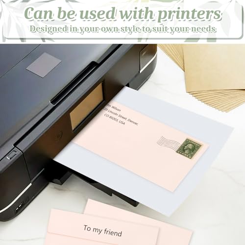 Image of 200 Pcs #10 Light Pink Envelopes Letter Size Self Seal, Business Envelopes