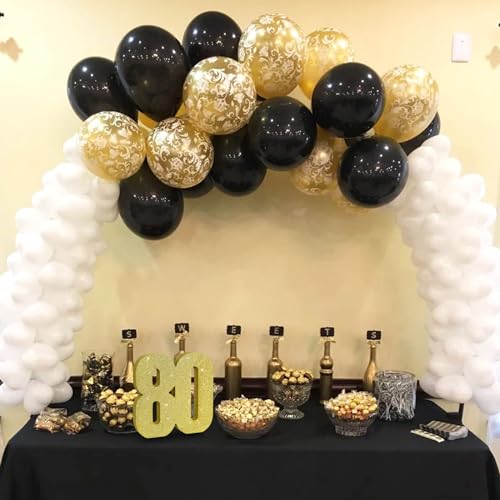 Image of TONIFUL 80th Birthday Decoration for Men and Women,80th Anniversary Decoration,Glod Glitter 80th Birthday Centerpieces for Party Decoration,Number 80 Centerpiece Table Decoration