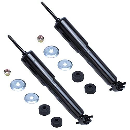 Image of Detroit Axle - 2WD Front Shock Absorbers for 03-14 Chevy Express GMC Savana 1500, 03-07 Express Savana 2500, 2 Shock Absorbers Assembly Set Replacement 2003 2004 2005 2006 2007