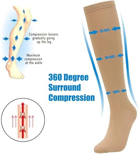 Calcetines compresión hombre para combatir piernas cansadas e hinchazón por mala circulación 6