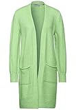 Unifarbe Street One Damen Lange Strickjacke in Uni Frosted Pistachio 40