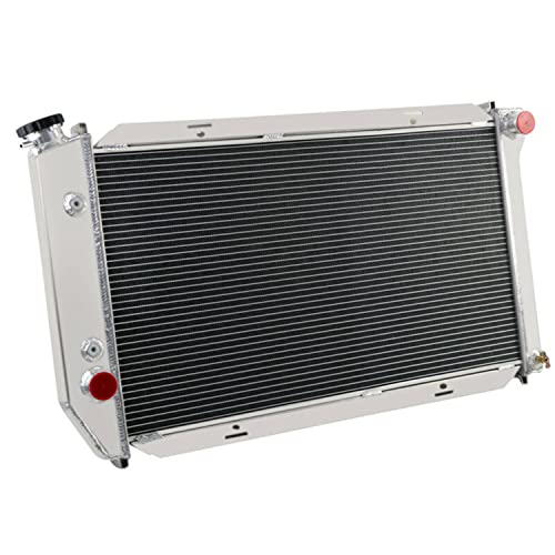 Ozcoolingparts 72-79 Ford & Lincoln & Mercury Radiator, 4 Row Core Full Aluminum Radiator For 1972-1979 73 Ford Thunderbird/Torino/Mongeto/Ranchero, Lincoln Mark Iv, Mercury Cougar/Xr7 And More, L6 V8 #TOP2
