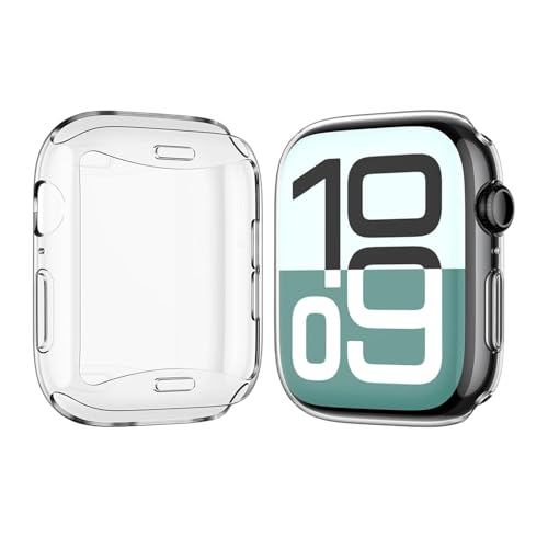 Apple Watch SE 3 40 mm için şeffaf silikon, önü kapalı ekran korumalı kılıf - FC010