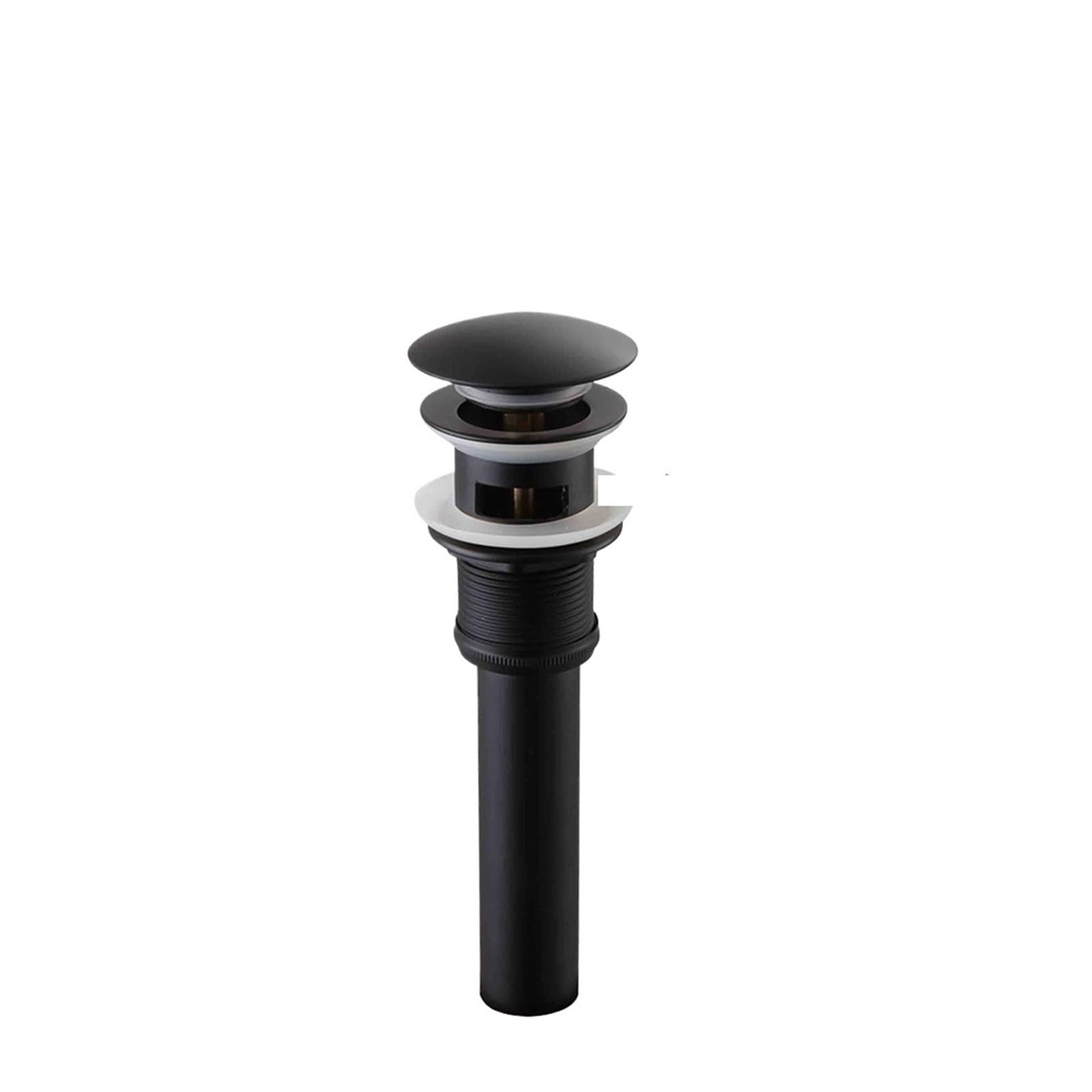 Pop Up Clack, Pop Up Sink Plug Replacement Brass Bathroom Basin Drain Valve Bounce Filter Multicolor(Black Overflow)