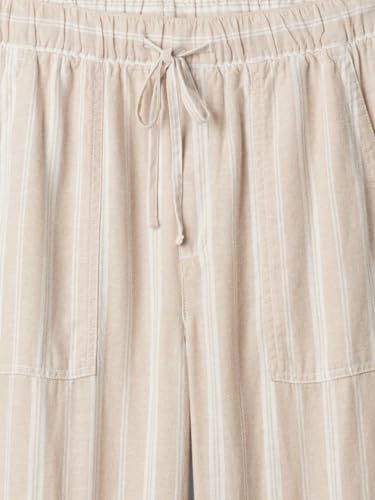 Image of Gap Womens Wide Leg Linen Pull on Pant