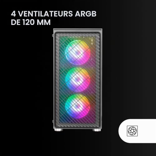 Mars Gaming MCF unité centrale Midi Tower Neuf - vue 8