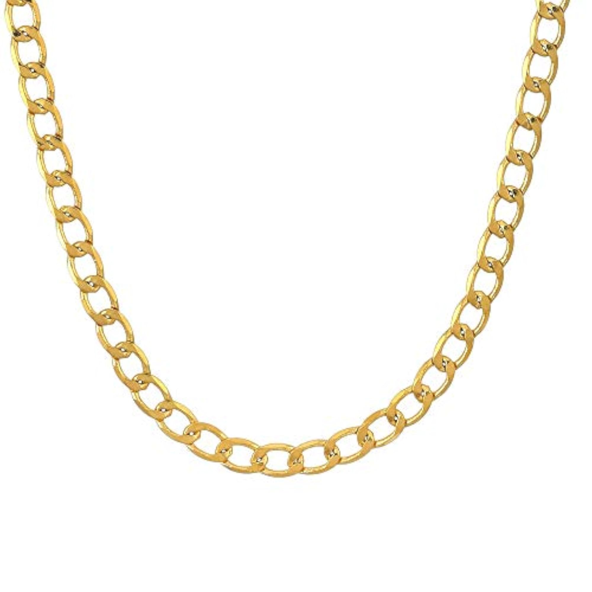 Women's Gold Plated Thin Interlink Stylish Fashion Chain