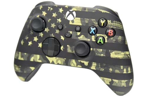 Image of Wireless Custom Controller Compatible with PC, Windows 10+, Series X /S & One (Series X /S Camo Flag)