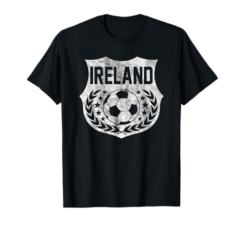 Ireland Faded Vintage Soccer Maglietta