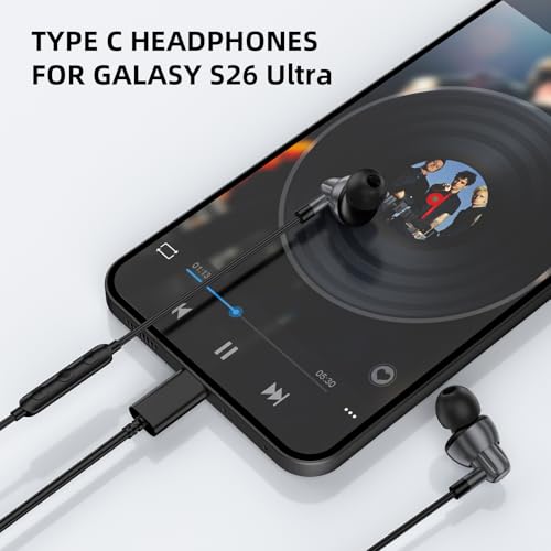Image of iMangoo Wired Earbuds USB C Headphones with Mic for Travel Commute Gym Work