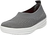FitFlop™ Uberknit Slip-On Ballerina Flat, Pewter Grey/Metallic Pewter, Size 6