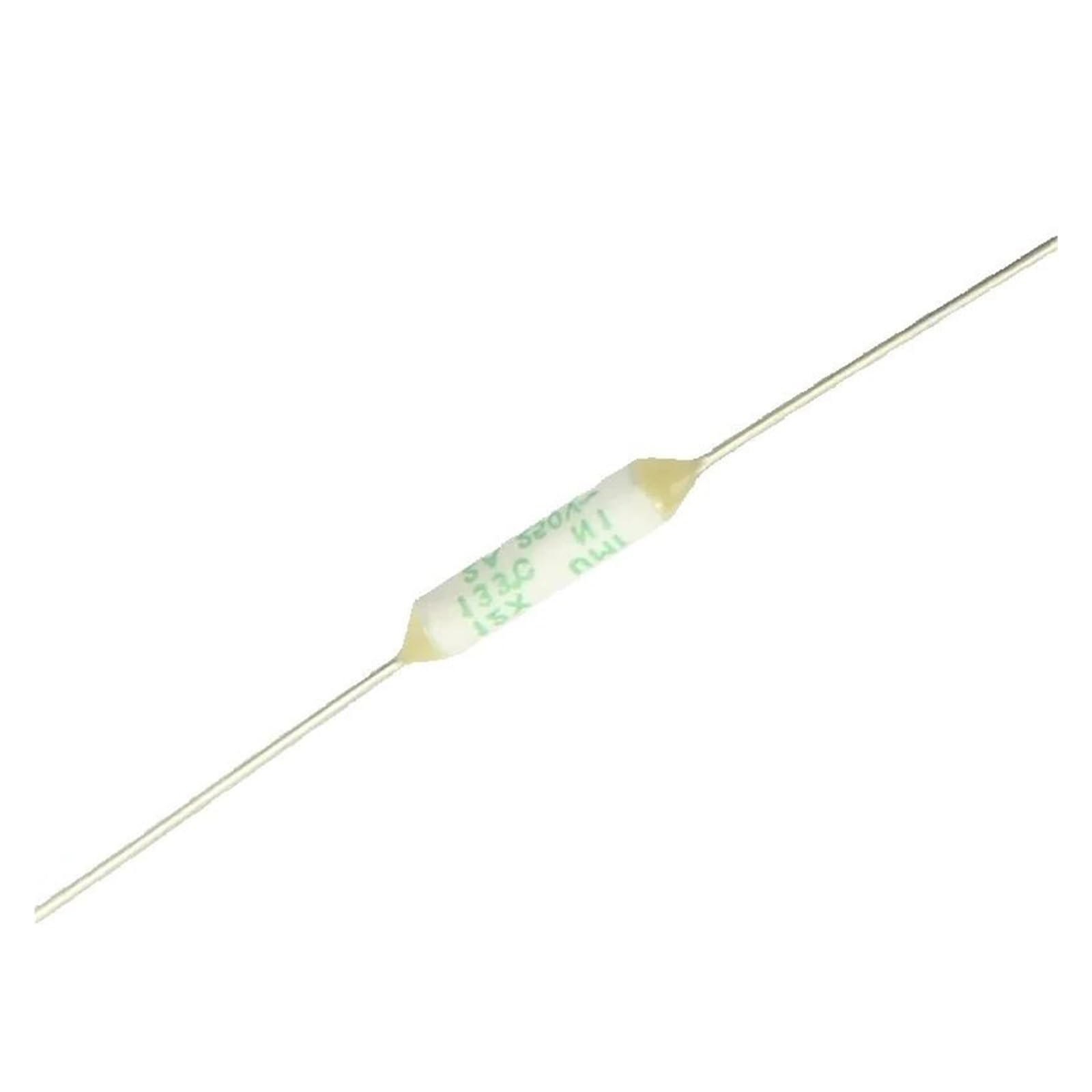 MEIFUUDWPJG 100Pcs 12X Type Thermal Fuse Cutoff 133℃ 2A 250V 133 Degree