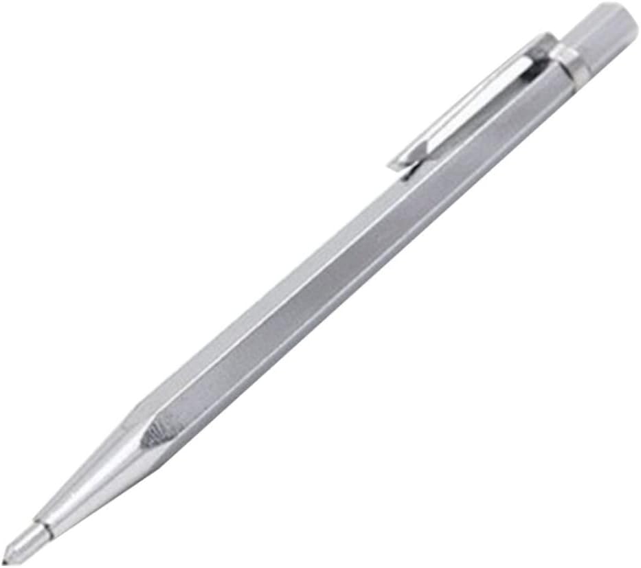 3pcs Alloy Tungsten Carbide Scriber Pen for Glass Ceramics Metal Etching Marking Tool Pocket Clip