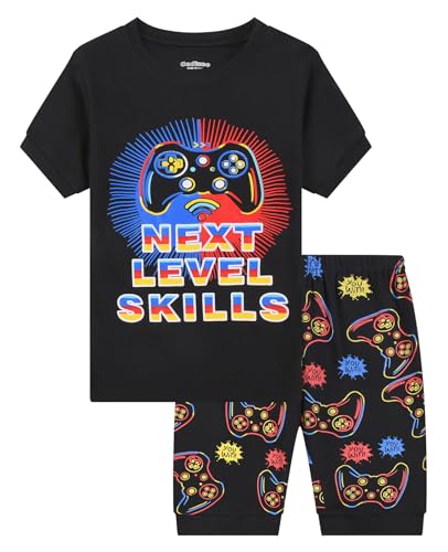 Benaive Boys Summer Pajamas 4 Pieces Kids Pajama Shorts Toddler Boy Pjs Cotton Sleepwear Size 2T - image 3