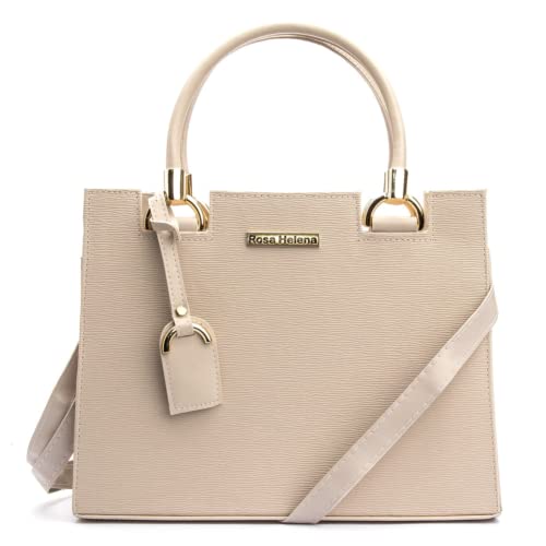 Kit 03 Peças Bolsa Castelo + Bolsa Corrente + Carteira Feminina (Unico, Marfim)