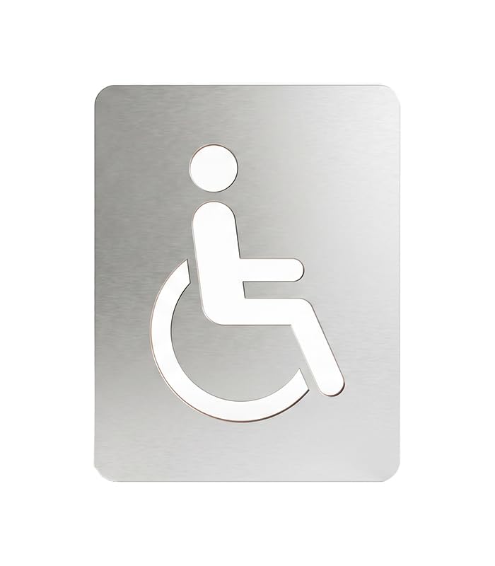 Plantilla para Suelo Movilidad Reducida de Aluminio Reutilizable | Señalización Horizontal PMR para Pintura en Pavimentos, Parking, Garajes, Empresas y Zonas Accesibles, 900x700mm