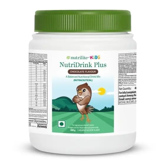 Amway Nutrilite Kids Drink Chocolate Flavour - 500 Grams And Colourful Hair/Head Band [Assorted] - Combo-image-45