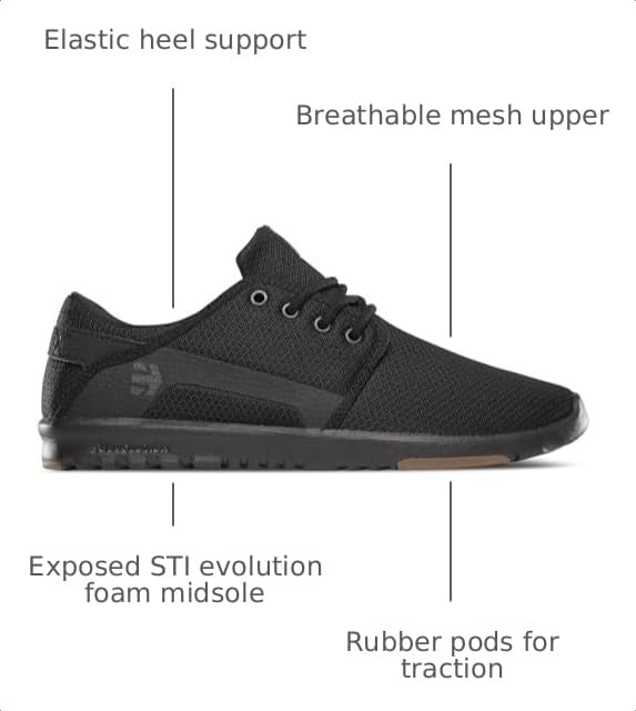 Image of Etnies Scout - Ultra-Light Lifestyle, Reinforced Design, Cushioned Feel, Everyday Comfort, Vegan